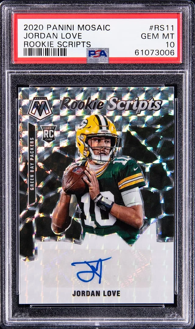 2020 Panini Mosaic Jordan Love Scripts #RS11 card image