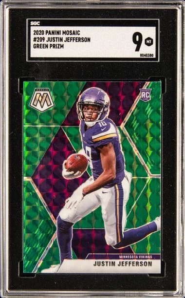 2020 Panini Mosaic Justin Jefferson #209 card image