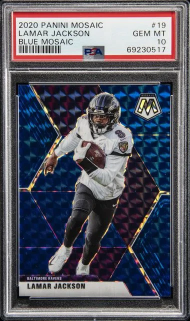 2020 Panini Mosaic Lamar Jackson #19 card image
