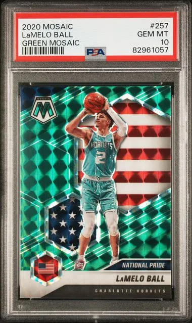 2020 Panini Mosaic Lamelo Ball Green Mosaic #257 card image
