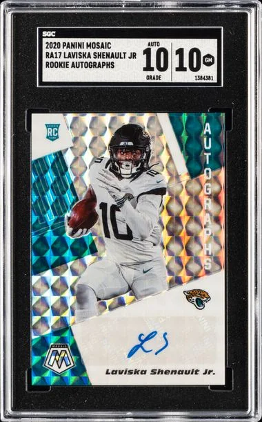 2020 Panini Mosaic Laviska Shenault Jr. Autograph #Ra17 card image