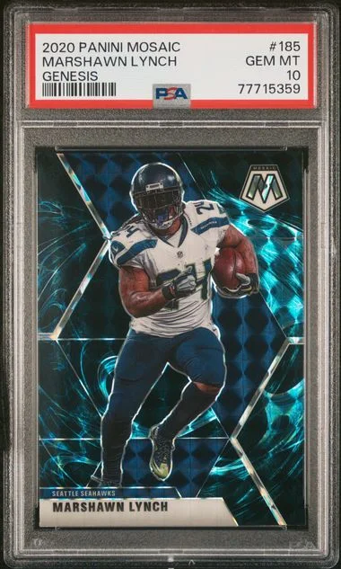 2020 Panini Mosaic Marshawn Lynch Genesis #185 card image