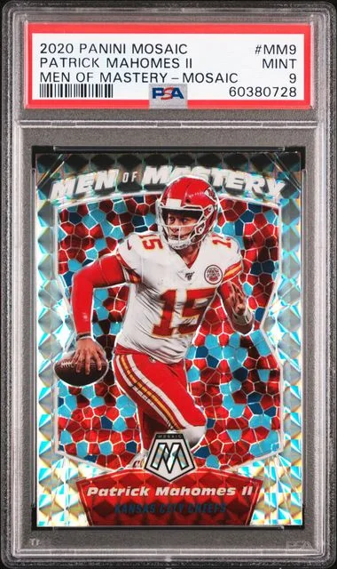 2020 Panini Mosaic Patrick Mahomes II Men Of Mastery #MM9 card image