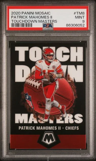 2020 Panini Mosaic Patrick Mahomes II Touchdown Masters #TM8 card image