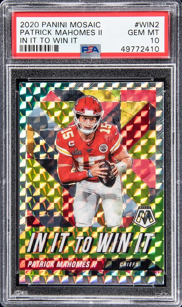 2020 Panini Mosaic Patrick Mahomes II In it to Win it #WIN2 card image