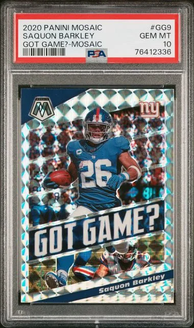 2020 Panini Mosaic Saquon Barkley Got Game? Mosaic #Gg9 card image
