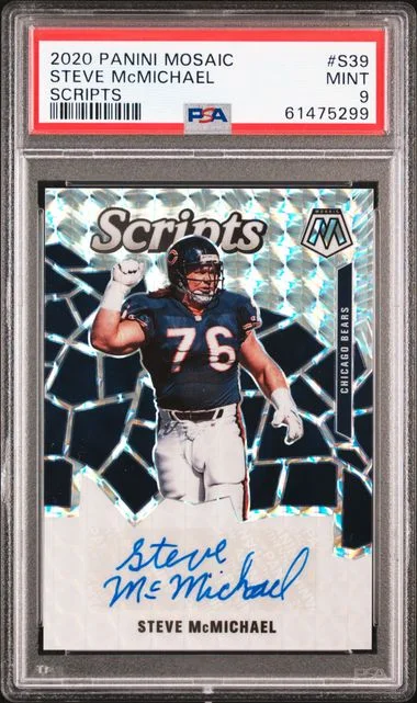 2020 Panini Mosaic Steve Mcmichael Scripts #S39 card image
