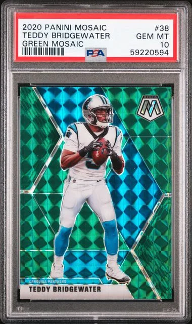 2020 Panini Mosaic Teddy Bridgewater Green Mosaic #38 card image