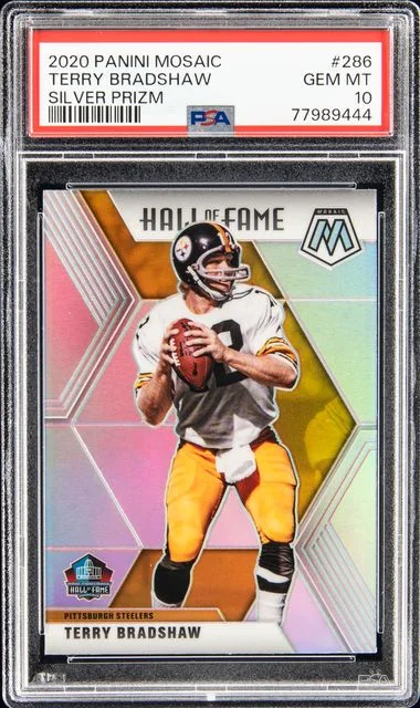 2020 Panini Mosaic Terry Bradshaw Silver Prizm #286 card image