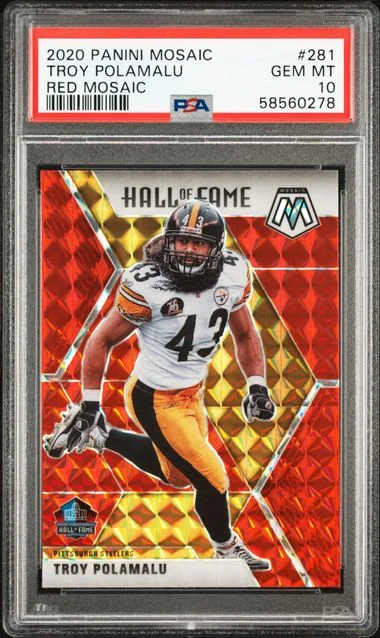 2020 Panini Mosaic Troy Polamalu #281 card image