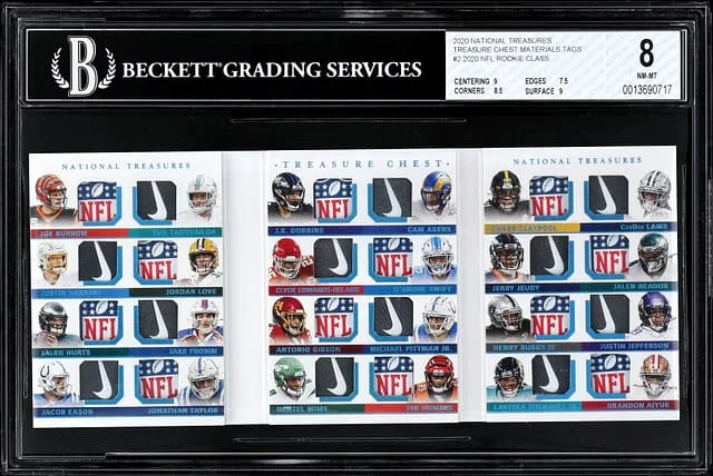2020 Panini National Treasures 2020 NFL Class Treasure Chest Material Tags #TC-ROOK card image