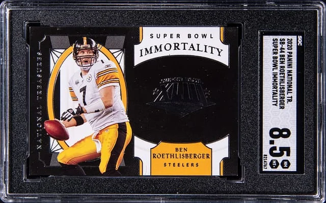 2020 Panini National Treasures Ben Roethlisberger Super Bowl Immortality #SB-44 card image
