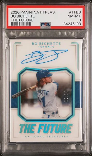 2020 Panini National Treasures Bo Bichette The Future #TFBB card image