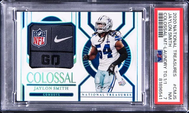 2020 Panini National Treasures Colossal Materials Laundry #no-number card image
