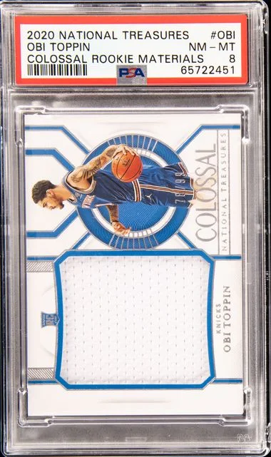 2020 Panini National Treasures Colossal Materials Obi Obi Toppin #no-number card image