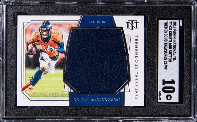 2020 Panini National Treasures Courtland Sutton Tremendous Treasures #TT-CS card image