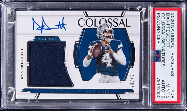 2020 Panini National Treasures Dak Prescott Colossal Signatures #DP card image