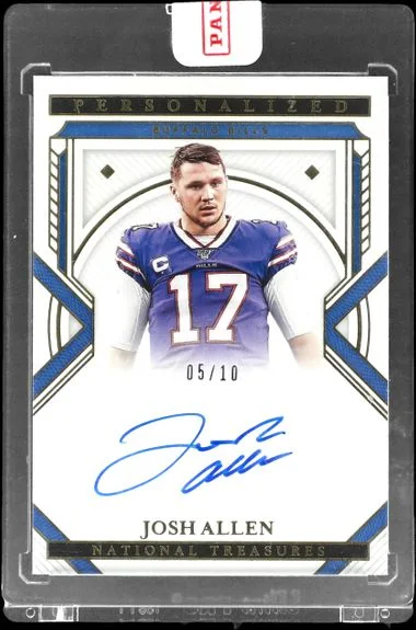 2020 Panini National Treasures Football Josh Allen #no-number card image