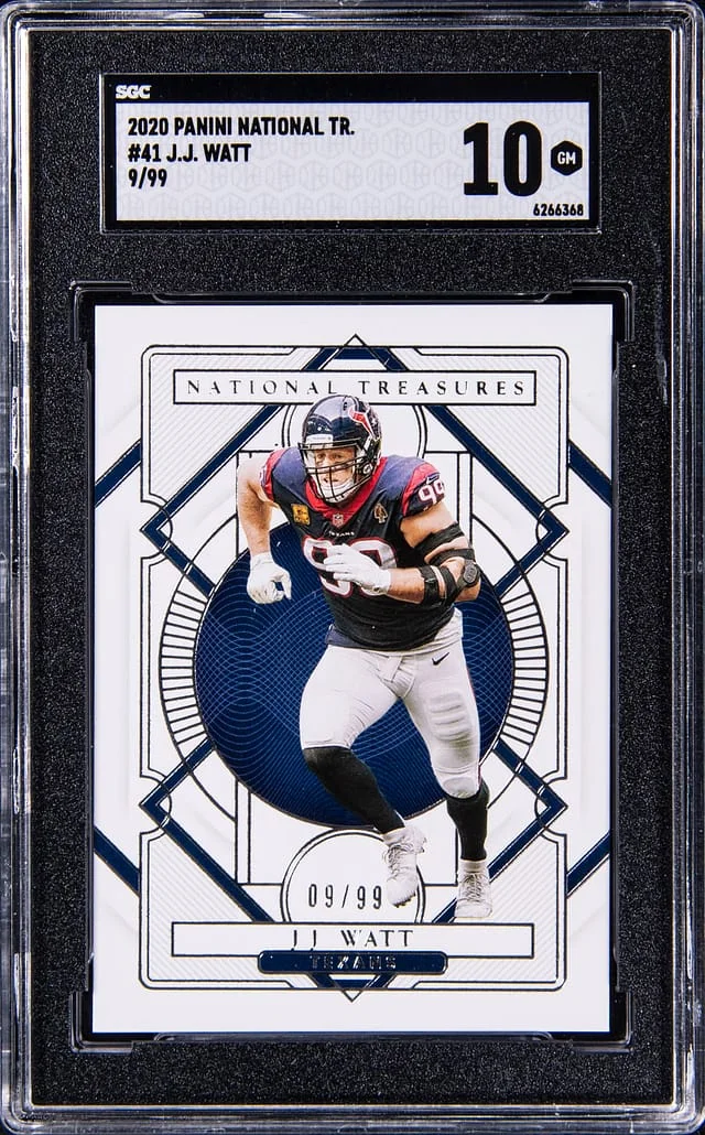 2020 Panini National Treasures J.J. Watt #41 card image