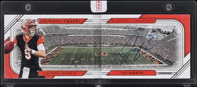 2020 Panini National Treasures Joe Burrow Gridiron Graphs White Box #GG-JB card image