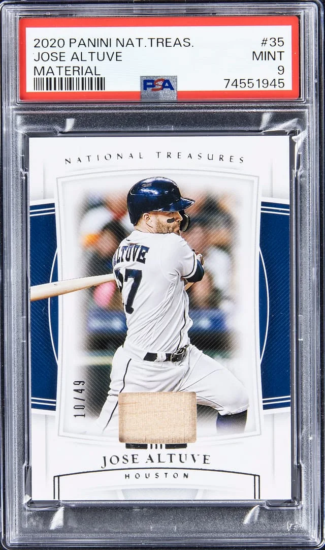 2020 Panini National Treasures Jose Altuve Material #35 card image