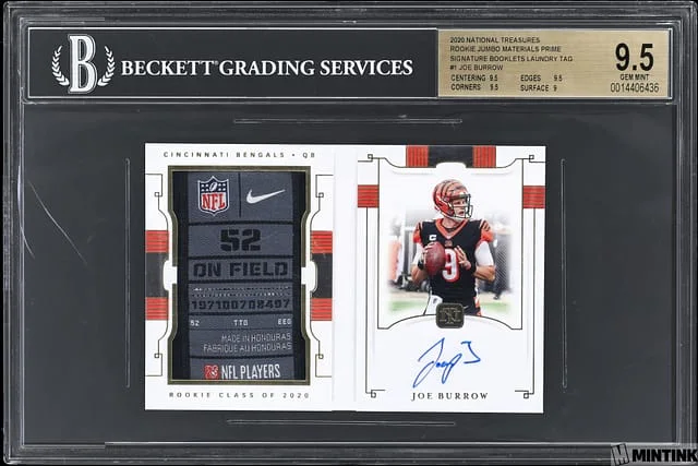 2020 Panini National Treasures Jumbo Materials Prime #no-number card image