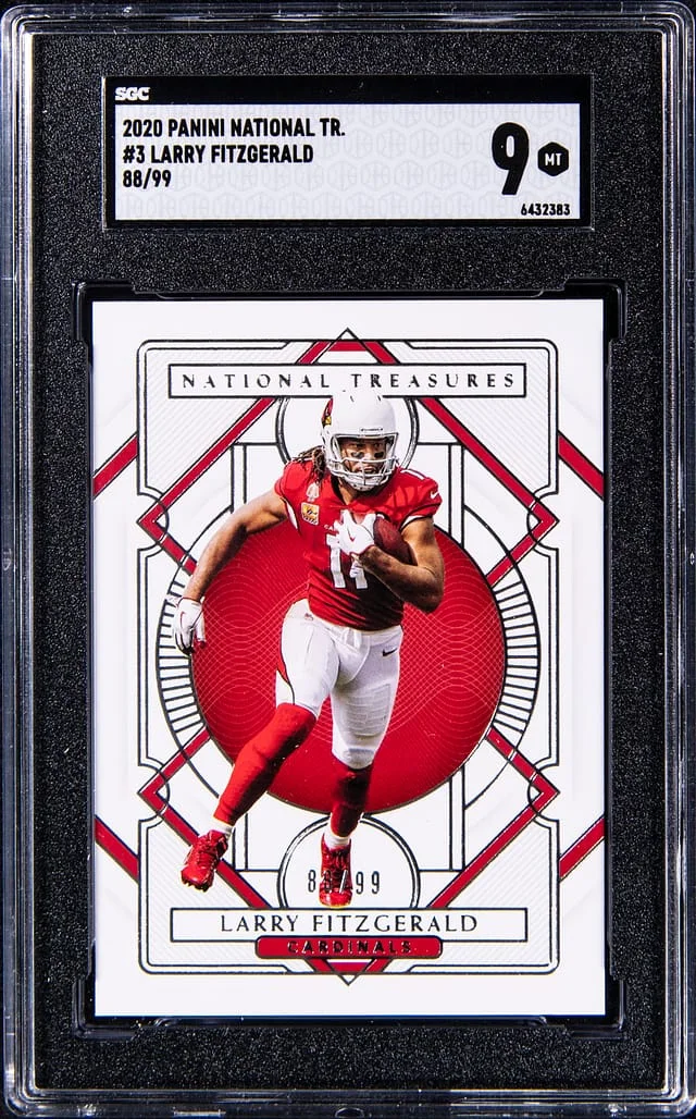 2020 Panini National Treasures Larry Fitzgerald #3 card image