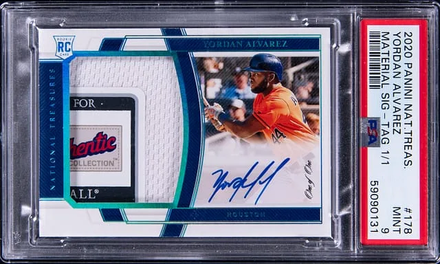 2020 Panini National Treasures Material Signatures #no-number card image