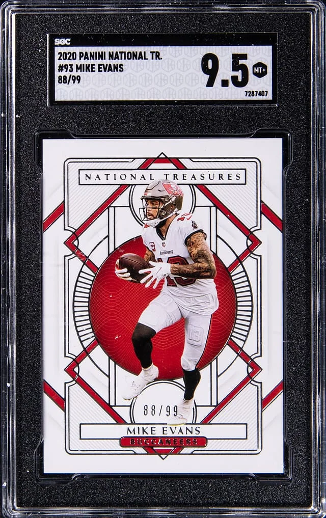 2020 Panini National Treasures Mike Evans #93 card image