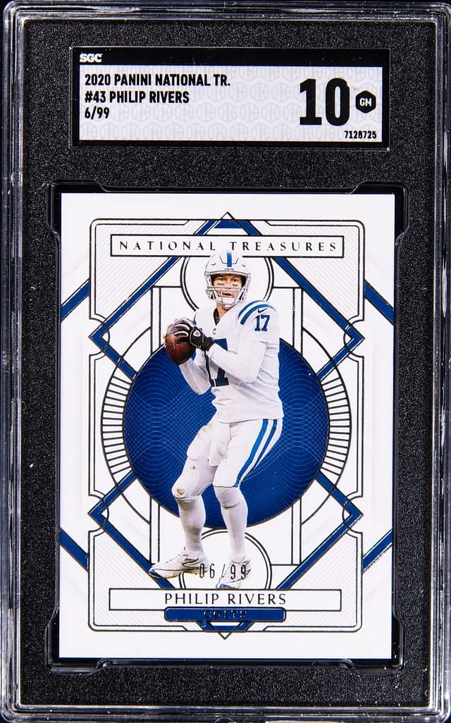 2020 Panini National Treasures Philip Rivers #43 card image