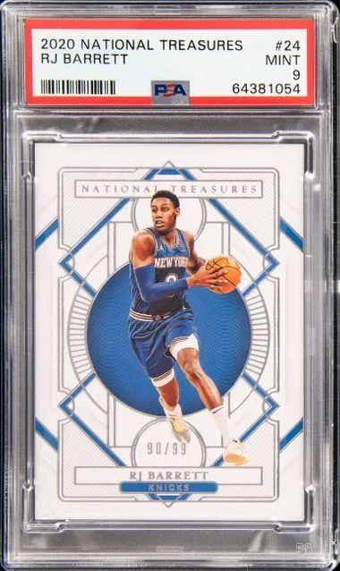 2020 Panini National Treasures RJ Barrett #24 card image