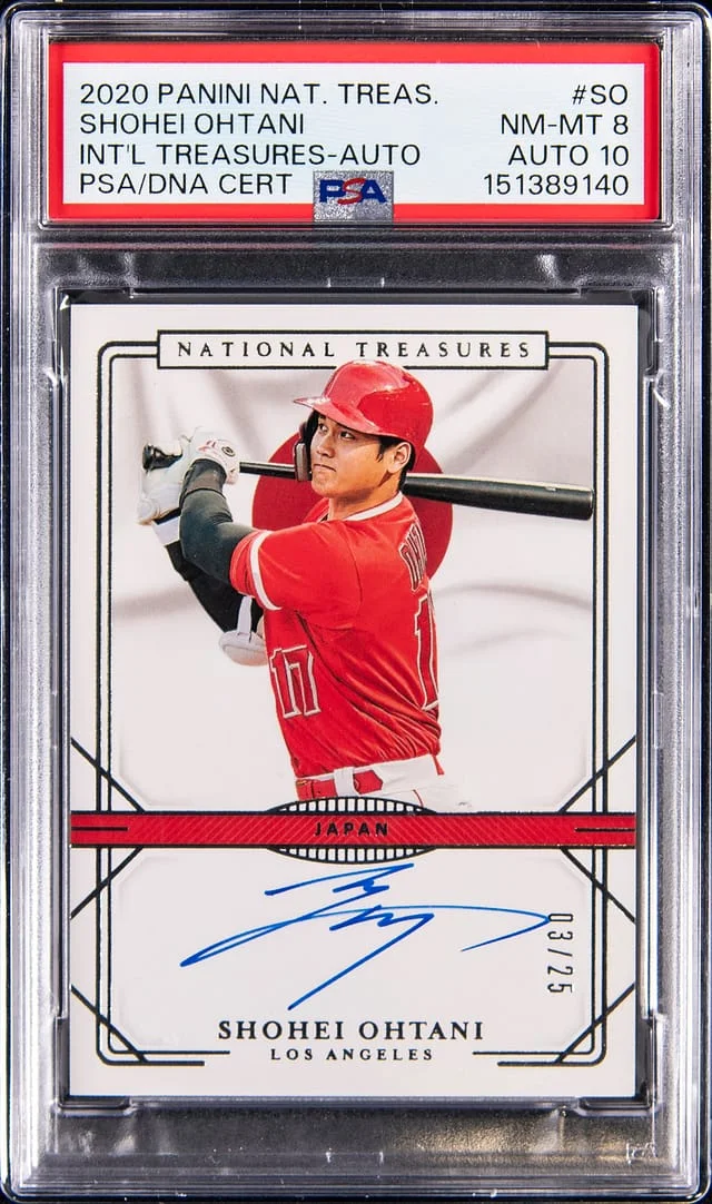 2020 Panini National Treasures Shohei Ohtani International Treasures Autograph #IT-SO card image