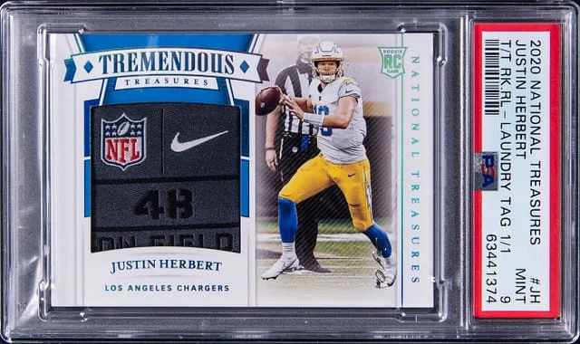 2020 Panini National Treasures Tremendous Treasures Relic Laundry #no-number card image
