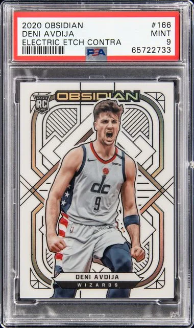 2020 Panini Obsidian Deni Avdija Electric Etch Contra #166 card image