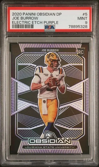 2020 Panini Obsidian Joe Burrow Draft Picks #5 card image