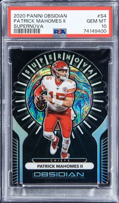 2020 Panini Obsidian Patrick Mahomes II Supernova #S4 card image
