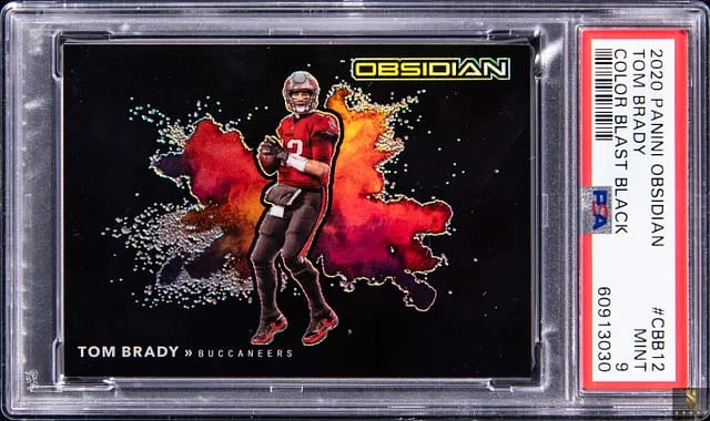2020 Panini Obsidian Tom Brady Color Blast Black #CBB12 card image