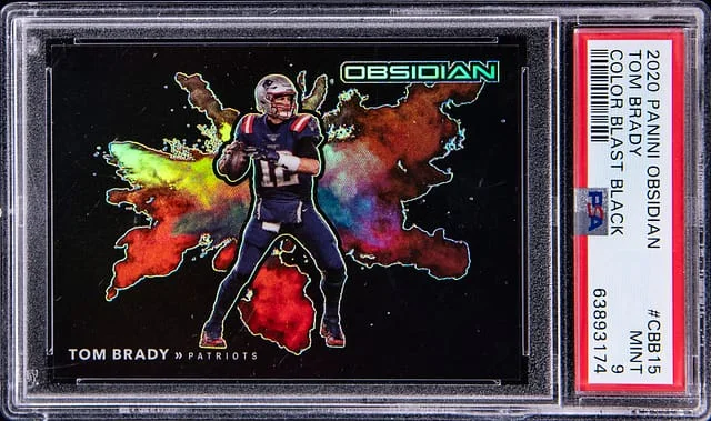 2020 Panini Obsidian Tom Brady Color Blast Back #CBB15 card image