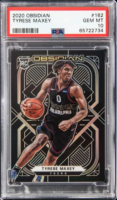 2020 Panini Obsidian Tyrese Maxey #162 card image
