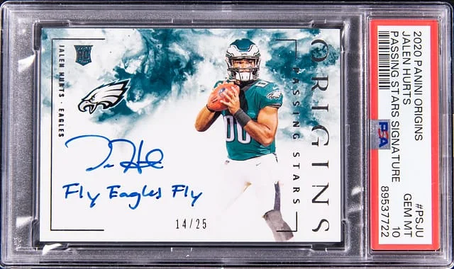2020 Panini Origins Jalen Hurts Passing Stars Signature #PS-JU card image