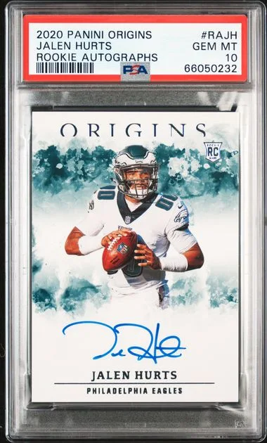 2020 Panini Origins Jalen Hurts Autograph #RAJH card image