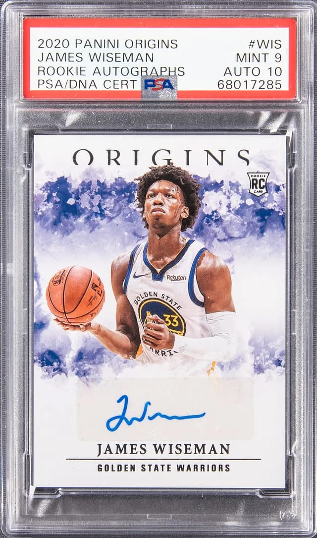 2020 Panini Origins James Wiseman Autograph #RA-WIS card image