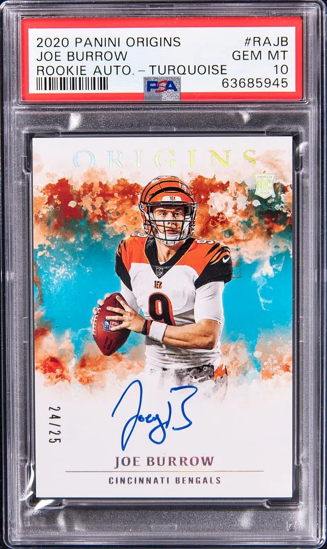 2020 Panini Origins Joe Burrow Autograph #RA-JB card image
