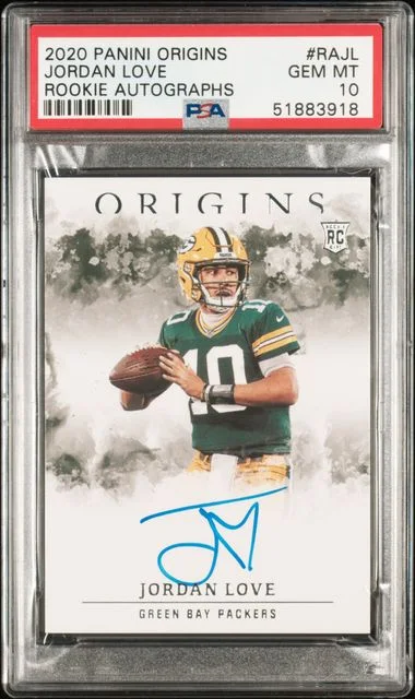 2020 Panini Origins Jordan Love Autograph #RAJL card image