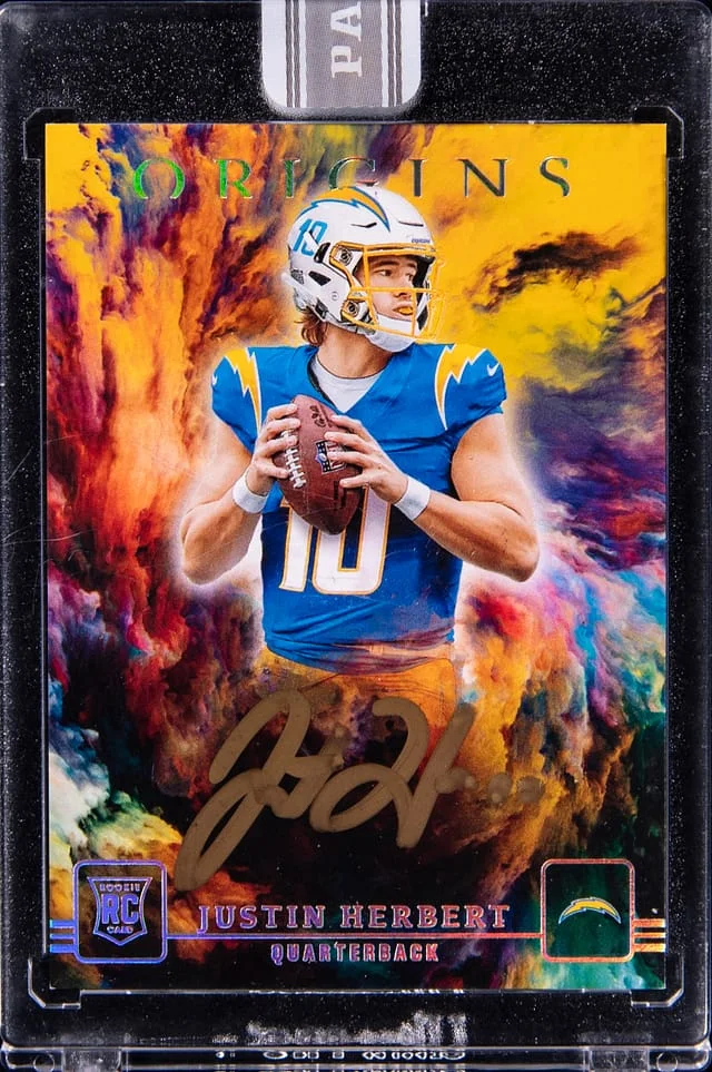 2020 Panini Origins Justin Herbert White Box #OA-JH card image