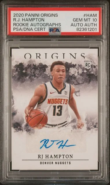 2020 Panini Origins RJ Hampton Autograph #RA-HAM card image
