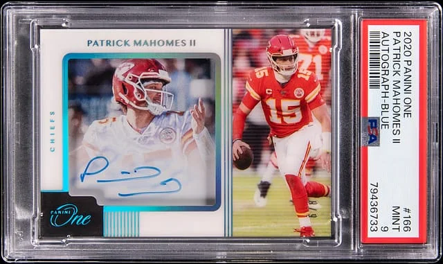 2020 Panini Patrick Mahomes II One Autographs Red #166 card image