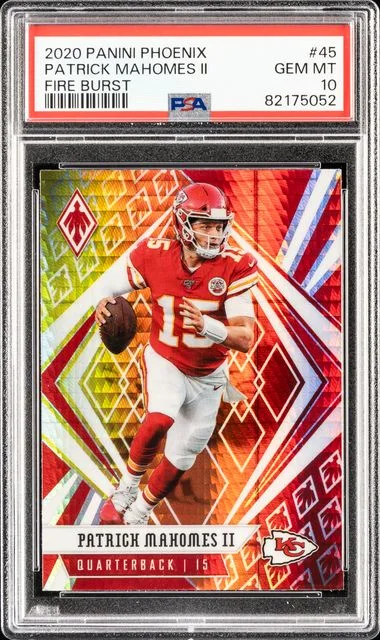 2020 Panini Patrick Mahomes II Phoenix Fire Burst #45 card image