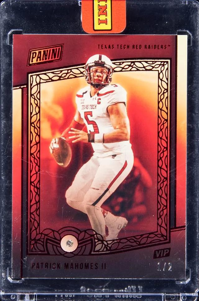 2020 Panini Patrick Mahomes II VIP Diamond Relics Red #PM card image