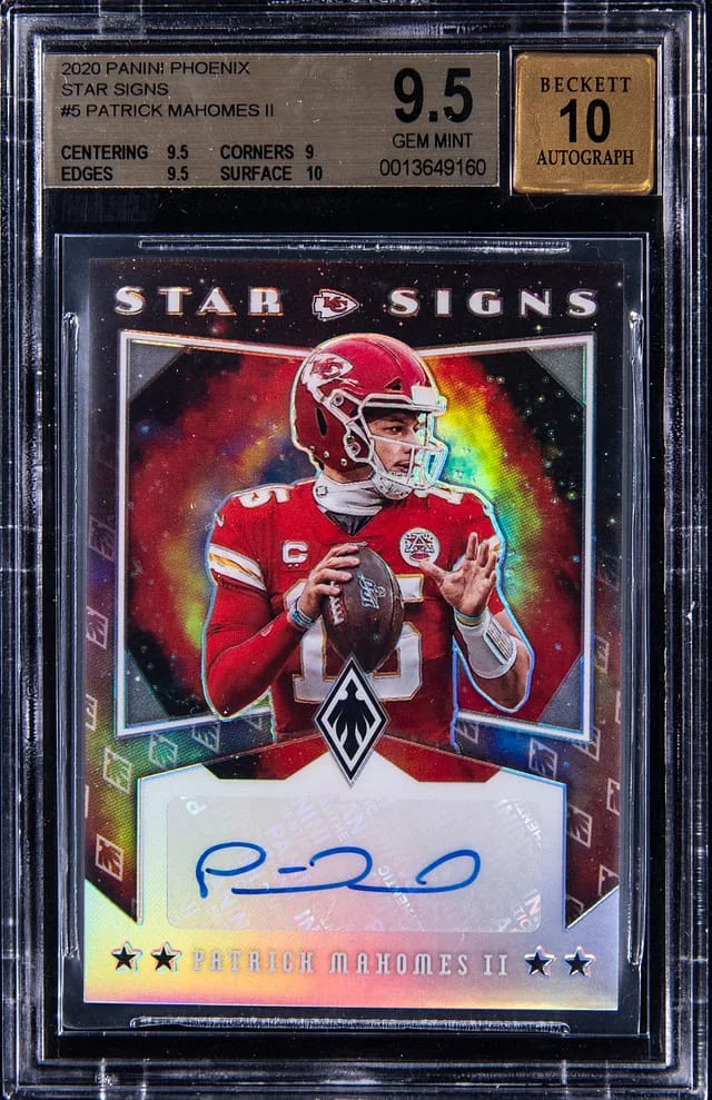 2020 Panini Patrick Mahomes II Phoenix Star Signs #SS-PM card image